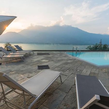 Magic Lake View With Beautiful Pool Area Bellano Bagian luar foto
