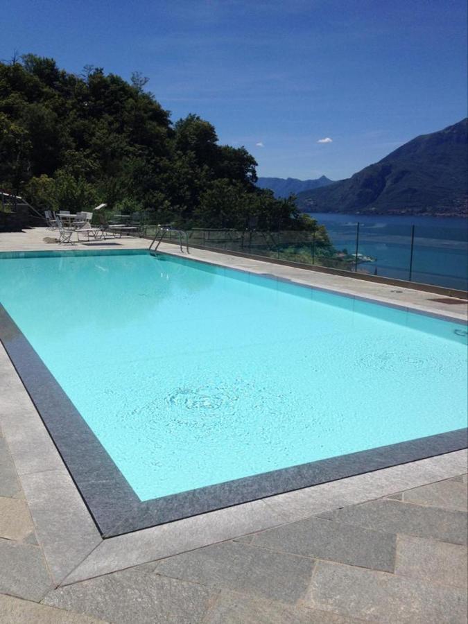Magic Lake View With Beautiful Pool Area Bellano Bagian luar foto